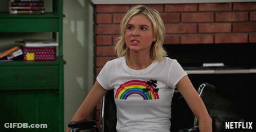Woman In Wheelchair Wearing Netflix Ad GIF