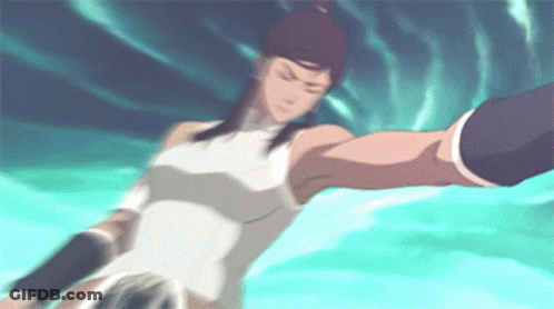 A Woman In A White Dress Is Swimming In The Water GIF