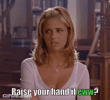 Woman In White Shirt Says Eww Raise Your Hand GIF