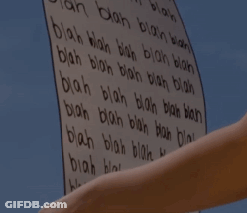 A Woman In A White Top Is Holding A Large Piece Of Paper In Front Of A Blue Sky GIF