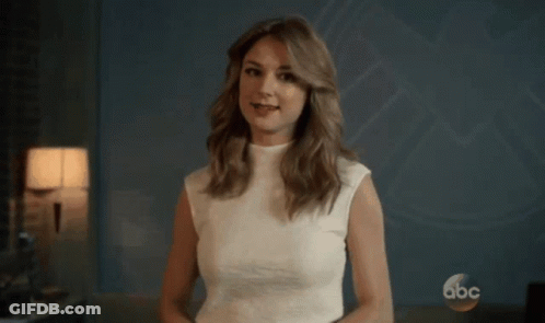 A Woman In A White Top Is On Abc GIF