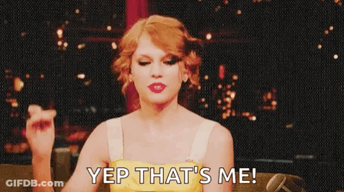 A Woman In A Yellow Dress Says Yep That 'S Me .. GIF