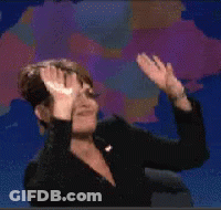 A Woman Is Covering Her Eyes With Her Hands In Front Of A Map GIF