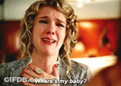 A Woman Is Crying And Asking Where Is My Baby GIF