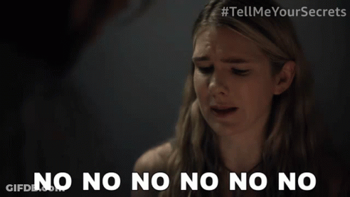 Woman Crying With No No No No No GIF