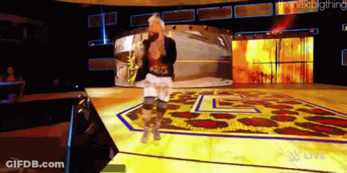 A Woman Is Dancing On A Stage With The Words " Nextbigthing " Written On The Bottom GIF