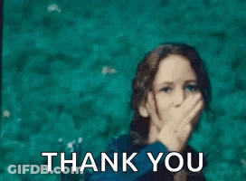 A Woman Is Giving A Middle Finger And Saying Thank You . GIF