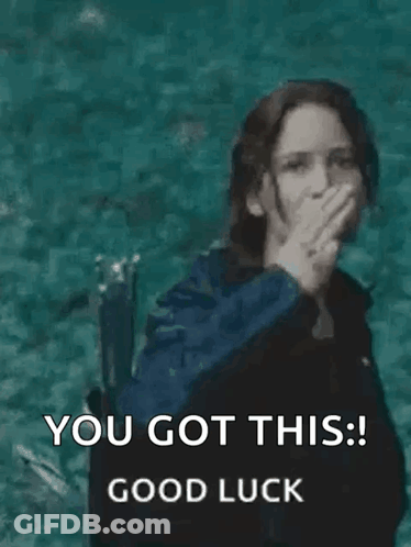 A Woman Is Giving The Middle Finger And Says `` You Got This ! '' GIF