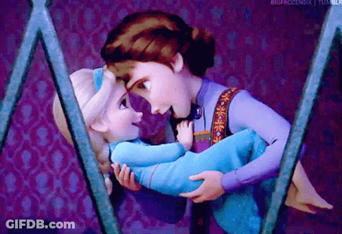 A Woman Is Holding A Little Girl In Her Arms And The Words Bigfrozensix Tumblr Are On The Bottom Right GIF