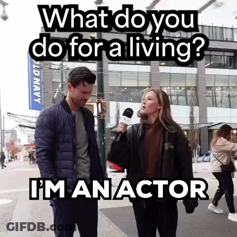 Woman Holding Microphone Asking What Do You Do GIF