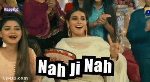 A Woman Is Holding A Tambourine And The Words Nan Ji Nah Are On The Screen GIF