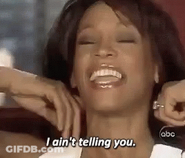 A Woman Is Laughing And Saying I Ain T Telling You . GIF