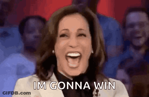 Woman Laughing Saying I'm Gonna Win GIF