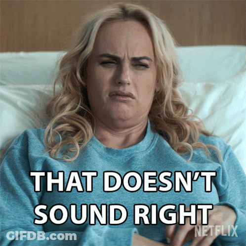 A Woman Is Laying In Bed With The Words That Does N't Sound Right On Her Shirt GIF