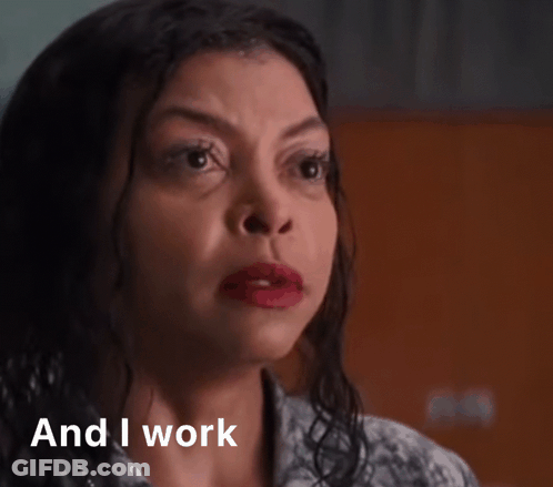A Woman Is Making A Funny Face With Her Mouth Open And The Words `` Like A Dog '' Next To Her . GIF