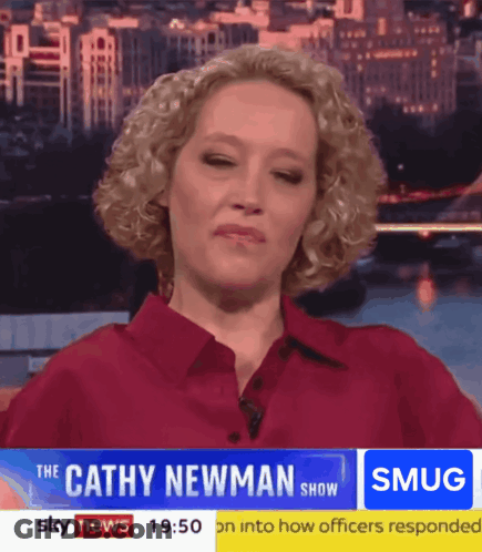 A Woman Is On The Cathy Newman Show On Sky News At 19:50 GIF
