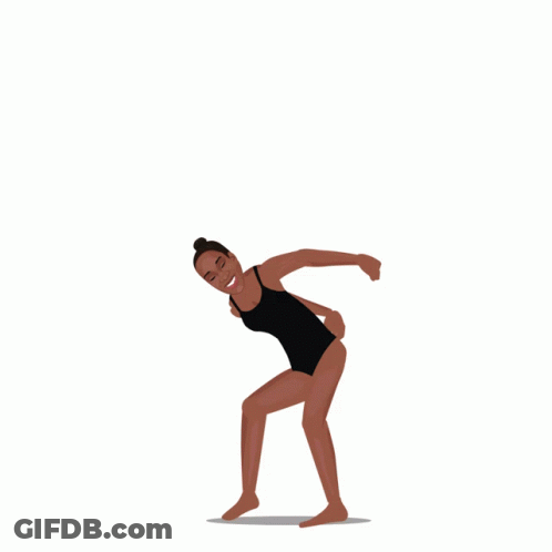 A Woman Is Playing Volleyball With A Wilson Ball In The Background GIF
