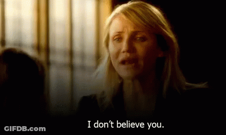 A Woman Is Saying I Don 'T Believe You . GIF