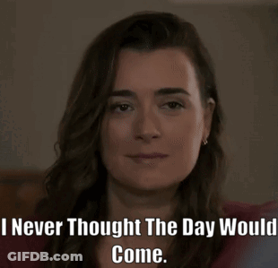 A Woman Is Saying I Never Thought The Day Would Come GIF