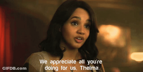 Woman Saying We Appreciate All You Re Doing For Us Thelma GIF