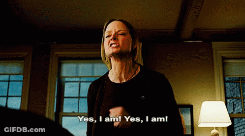 A Woman Is Saying Yes I Am Yes I Am GIF
