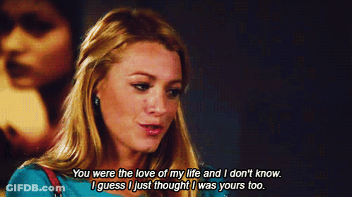 A Woman Is Saying You Were The Love Of My Life And I Don 'T Know GIF