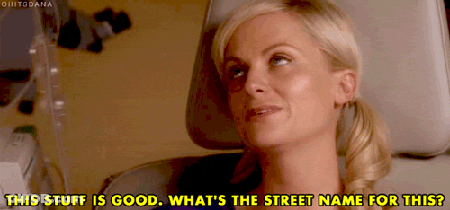A Woman Is Sitting In An Ambulance And Says This Stuff Is Good What 'S The Street Name For This GIF