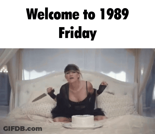 Woman Sitting On Bed With Knife And Cake GIF