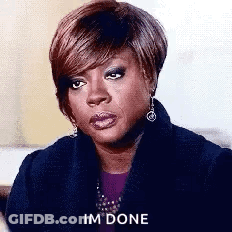 A Woman Is Sitting On A Couch And Making A Funny Face And Saying `` Im Done '' . GIF