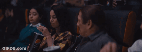 A Woman Is Sitting On A Throne Of Lies While Another Woman Looks On GIF