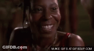 A Woman Is Smiling With A Make Gifs At Gifsoup.com Link GIF
