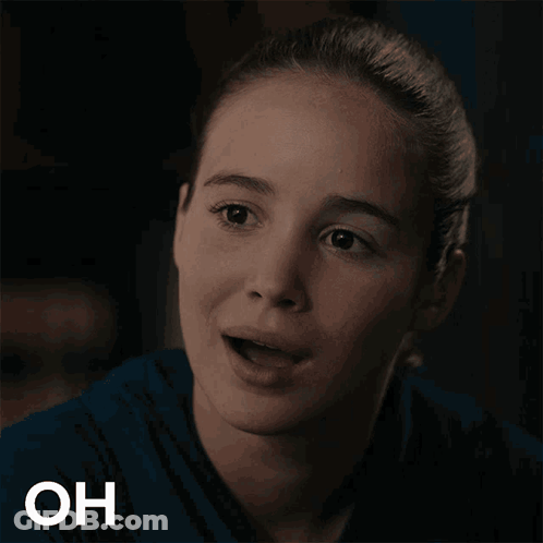 A Woman Is Smiling With The Words Oh Yea She Did Above Her GIF