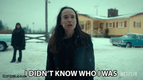 A Woman Is Standing In The Snow And Says I Did N't Know Who I Was Netflix GIF
