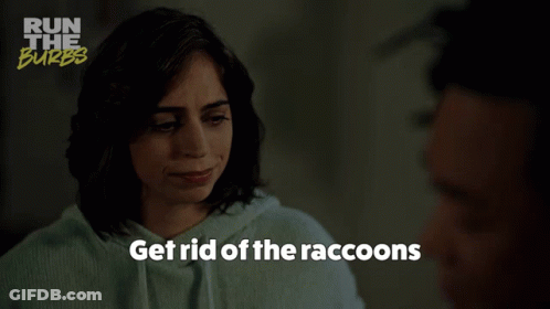 A Woman Is Talking To A Man With The Words In The Yard Of Your Mind GIF