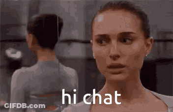 A Woman Is Talking To Another Woman In A Room While Another Woman Looks On . GIF