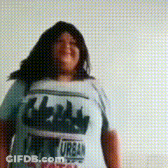 A Woman Is Wearing A T-Shirt That Says Urban GIF