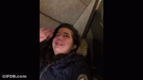 A Woman On A Plane With The Words Vous Comprehenez Vous GIF