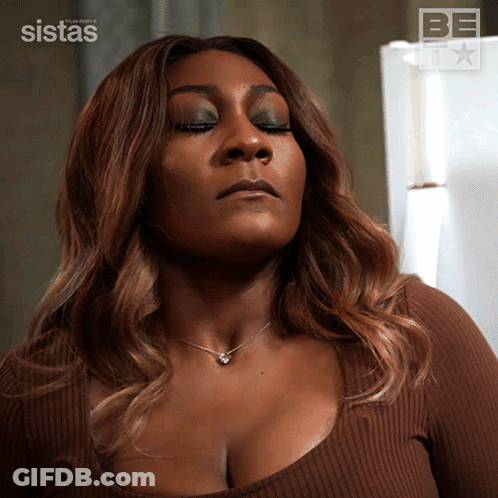 A Woman 'S Face Is Shown In A Sistas Ad GIF