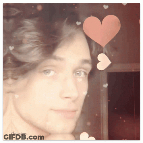A Woman 'S Face Is Surrounded By Hearts And The Word Club Designs Is On The Bottom Left GIF