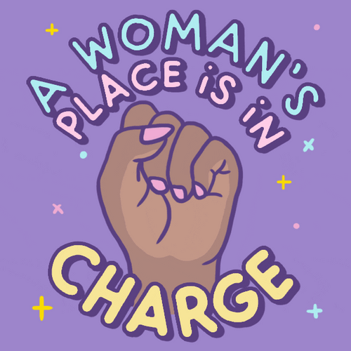 A Woman's Place Is In Charge GIF