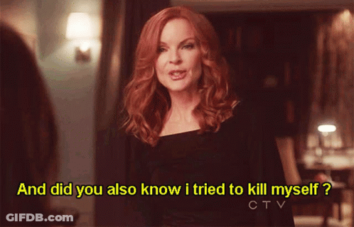 A Woman Says " And Did You Also Know I Tried To Kill Myself Ctv " GIF