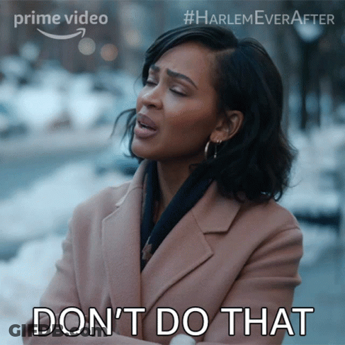A Woman Says Do N't Do That In Front Of A Picture Of Her GIF