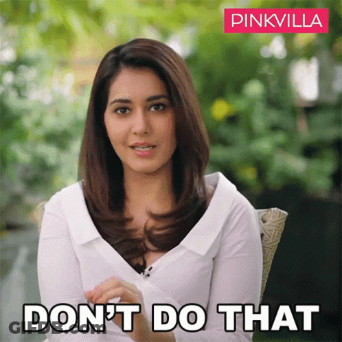 A Woman Says Do N't Do That While Sitting In A Chair GIF