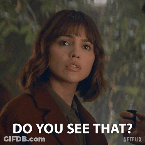 Woman Asking Do You See That In Netflix Ad GIF