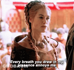 A Woman Says Every Breath You Draw In My Presence Annoys Me GIF
