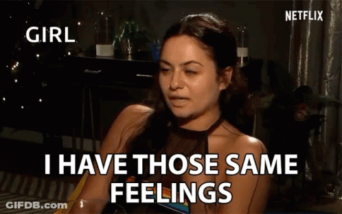 A Woman Says " Girl I Have Those Same Feelings " In A Netflix Ad GIF
