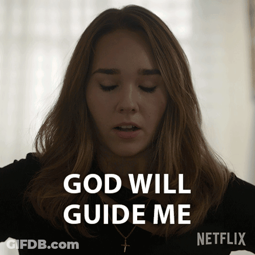 A Woman Says God Will Guide Me On A Netflix Ad GIF
