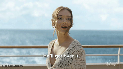 A Woman Says He 'Ll Get Over It In A Disney + Ad GIF