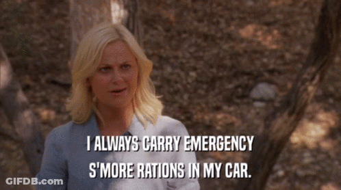A Woman Says I Always Carry Emergency S'more Rations In My Car GIF