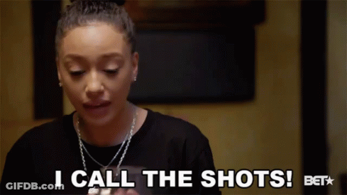 A Woman Says " I Call The Shots " On A Bet Advertisement GIF